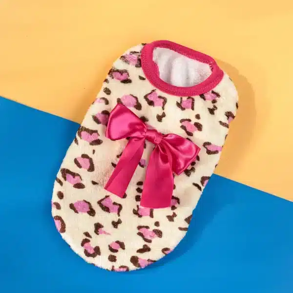 Pull léopard rose et marron chihuahua 7