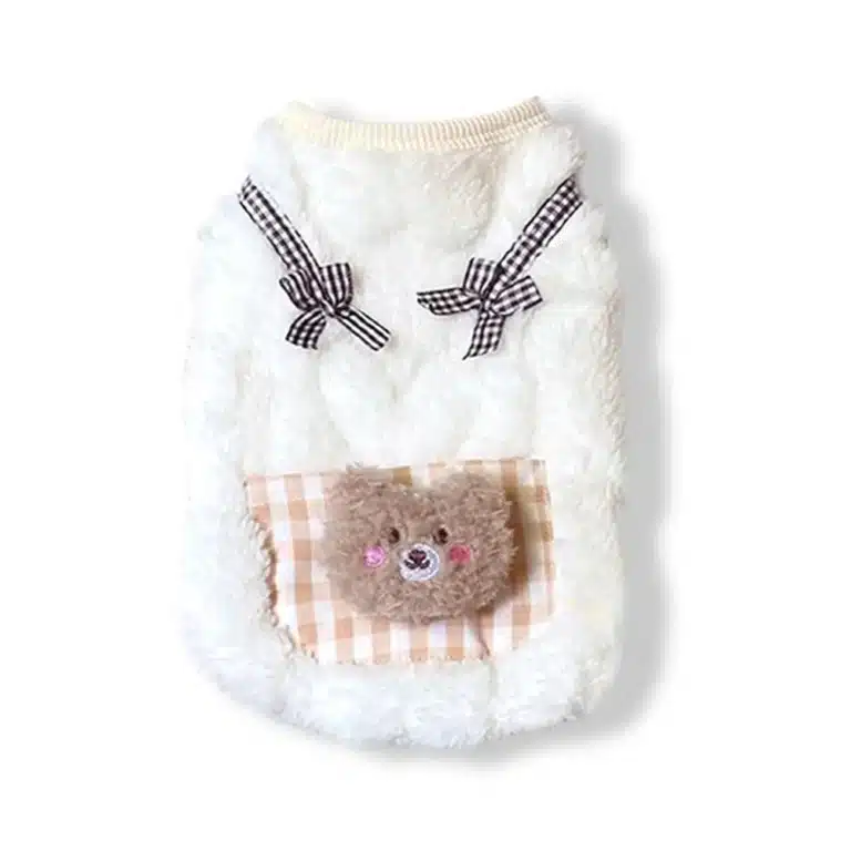 Pull tout doux ourson pour spitz 7