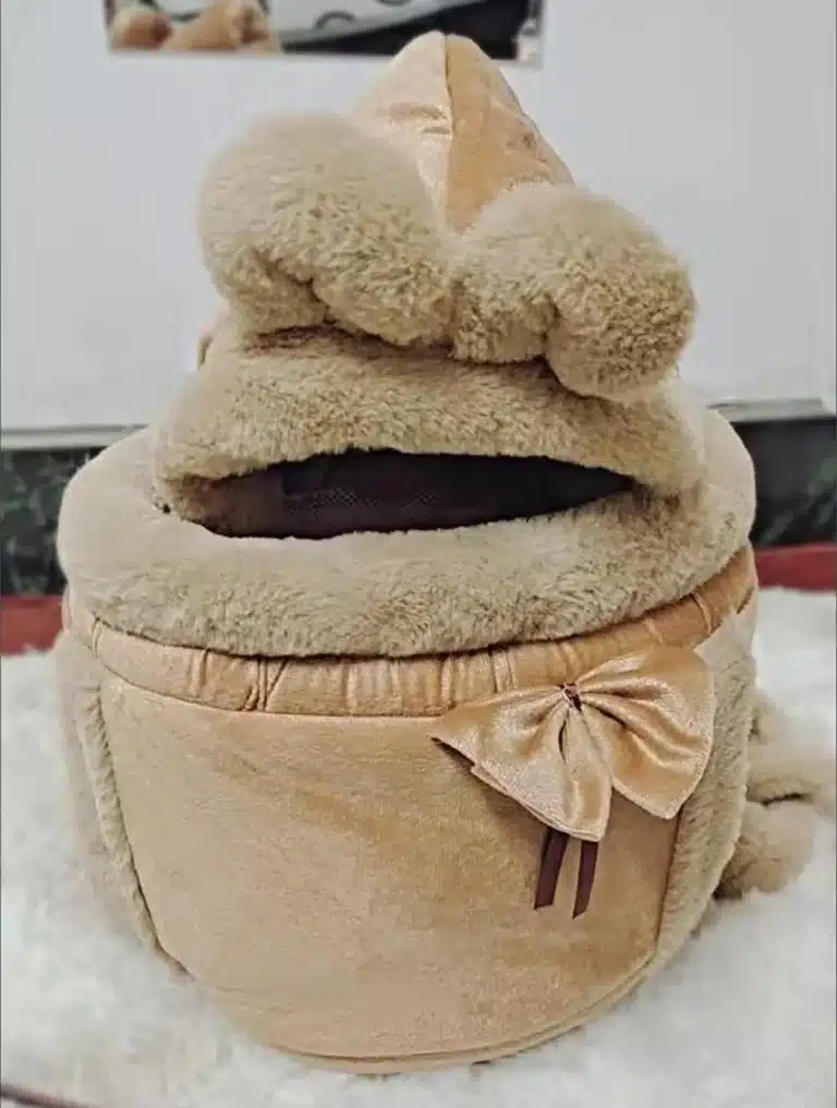 Sac à dos chaud marron petit chien 14