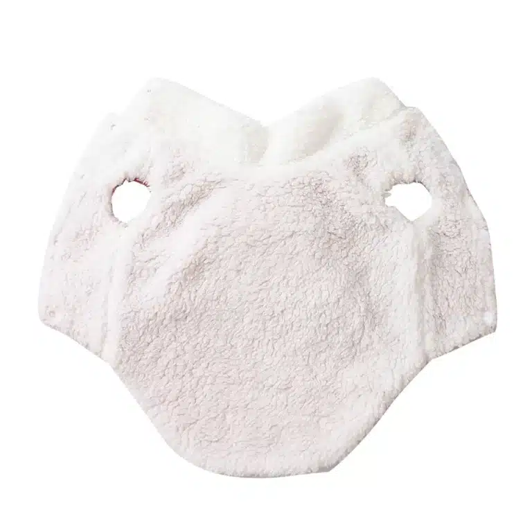 Manteau chaud avec noeud et crochet rose chihuahua 3