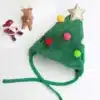 Bonnet sapin noël petit chien