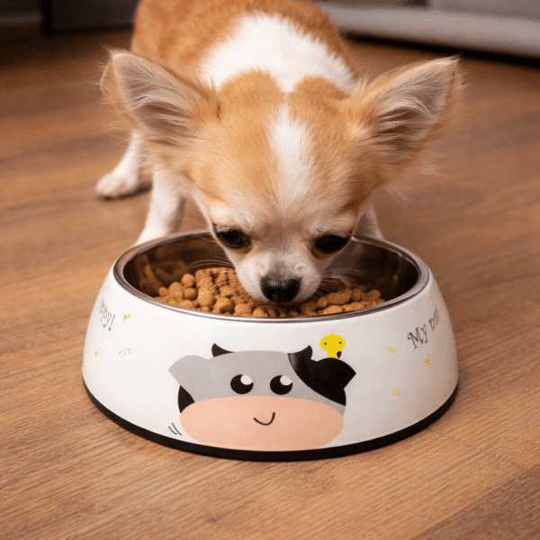 Gamelle Chien : Inox motif vache