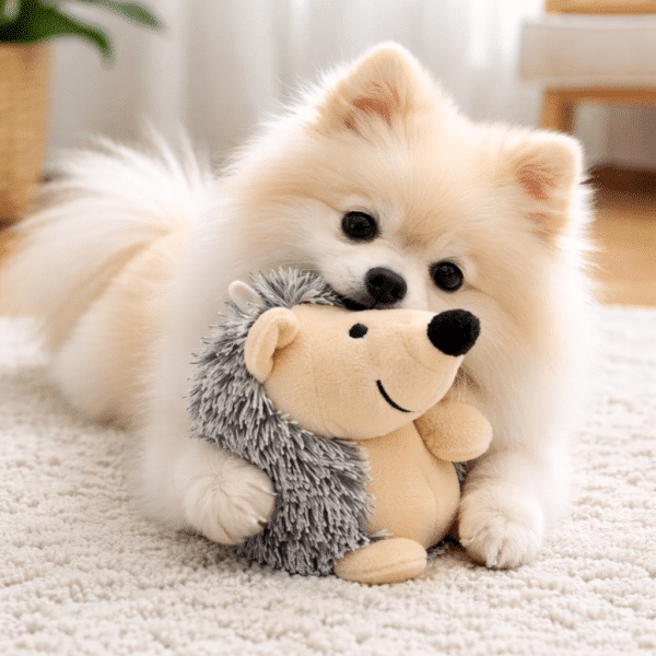 Peluche hérisson pour petit chien