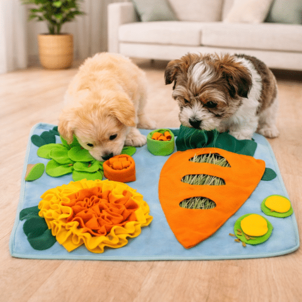 Tapis de fouille carotte géante orange chien