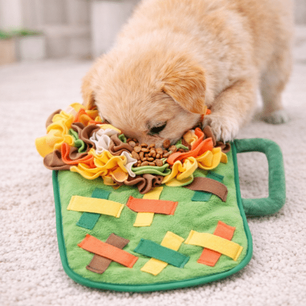 Tapis de fouille milkshake vert chien