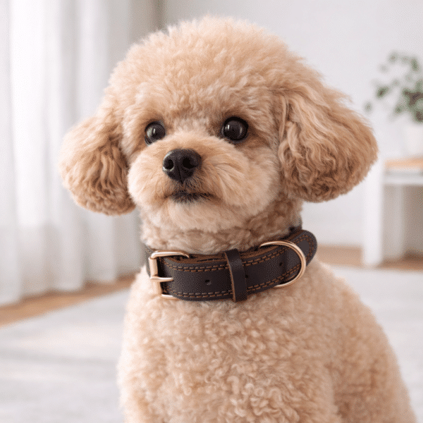 Collier en cuir petit chien