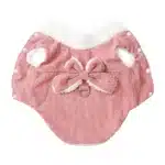 Manteau chaud avec noeud et crochet rose chihuahua 2