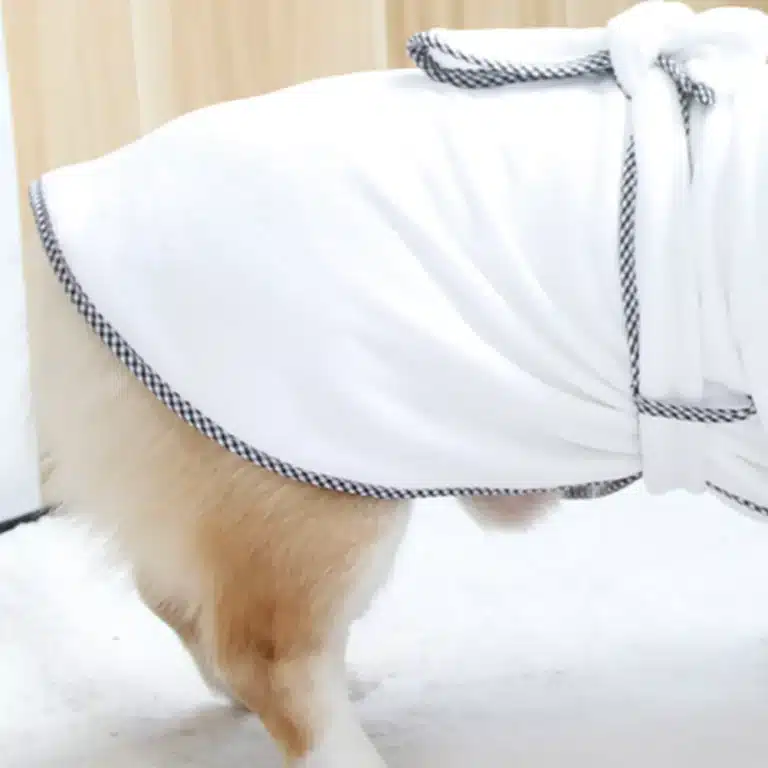 Peignoir pour chien élégant 3