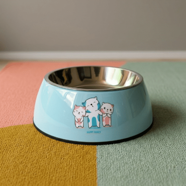 Gamelle Chien : Inox bleu motif chaton
