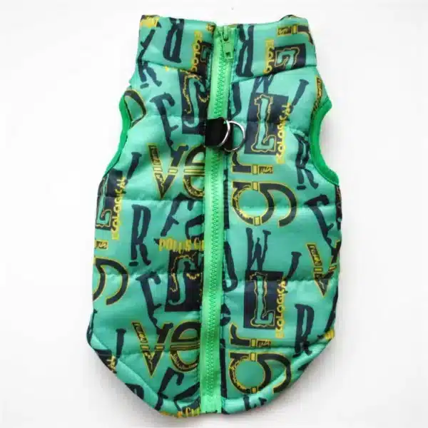 Manteau pour chien vert bleu marine 6