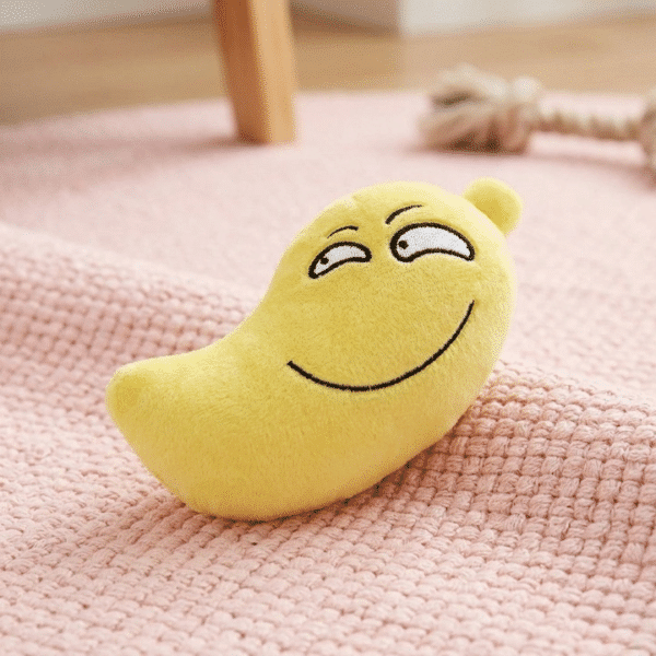 Peluche banane pour chien