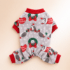 Pull de noël chihuahua motif hérisson gris et rouge