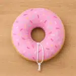 Collerette donuts rose petit chien