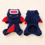 Déguisement chihuahua requin bleu et rouge