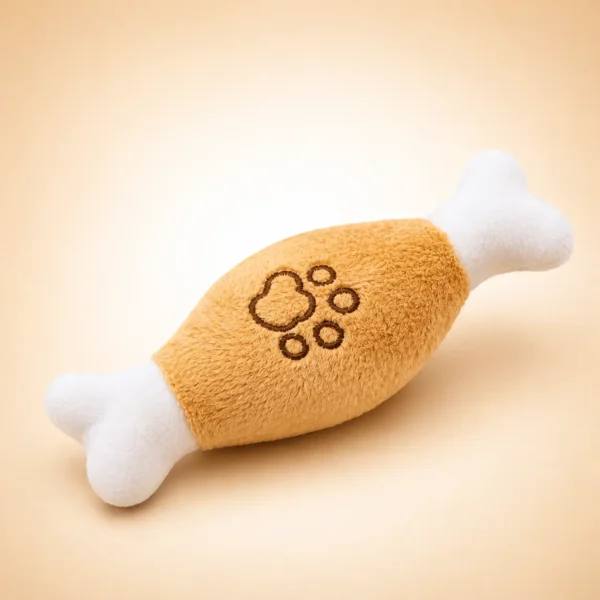 Jouet en peluche os pour chien