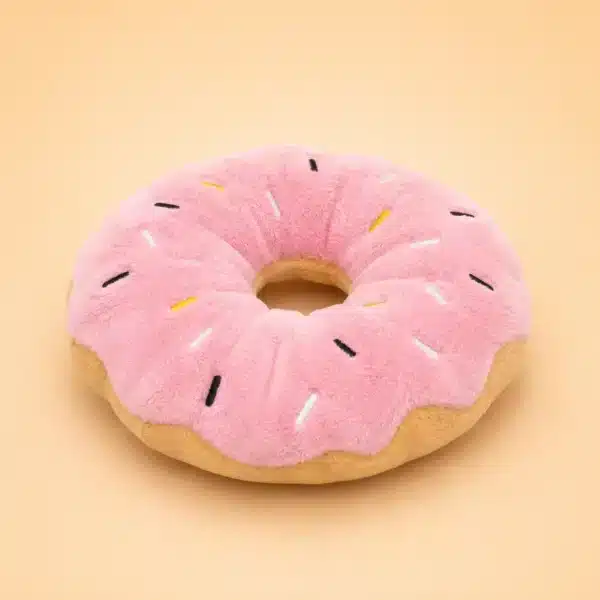 Peluche donuts rose pour chien