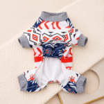 Pull chihuahua motif renne orangegal