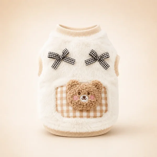 Pull tout doux ourson pour spitz