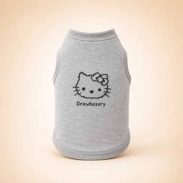 Tee shirt hello kitty gris chien