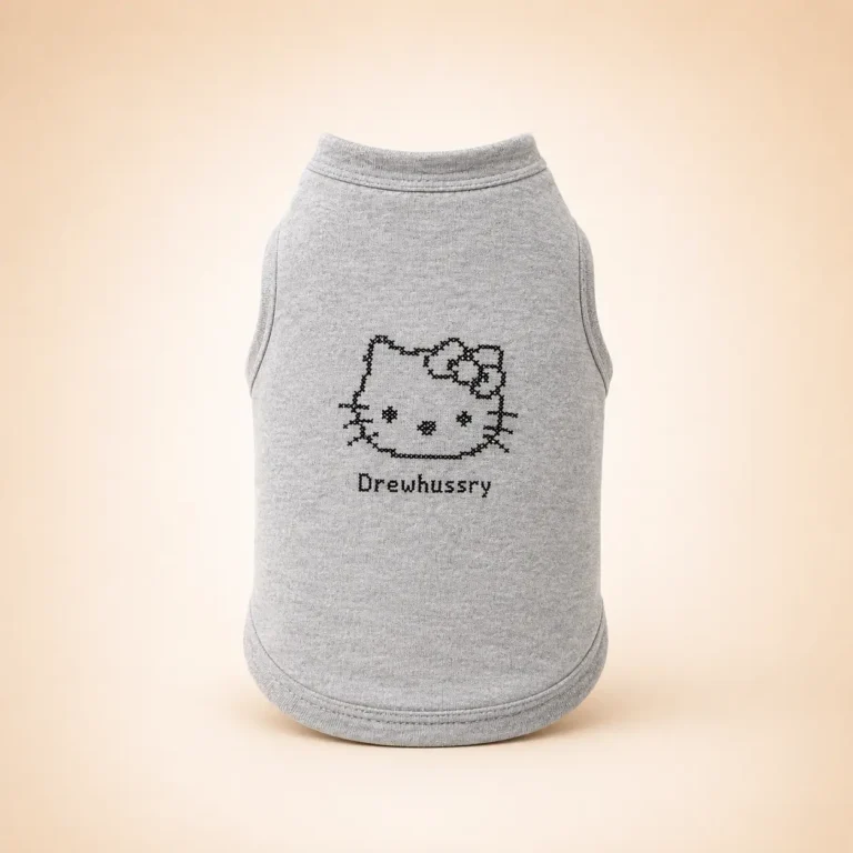 Tee shirt hello kitty gris chien