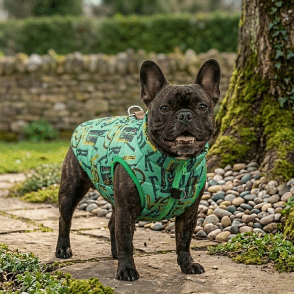 Manteau pour chien vert bleu marine