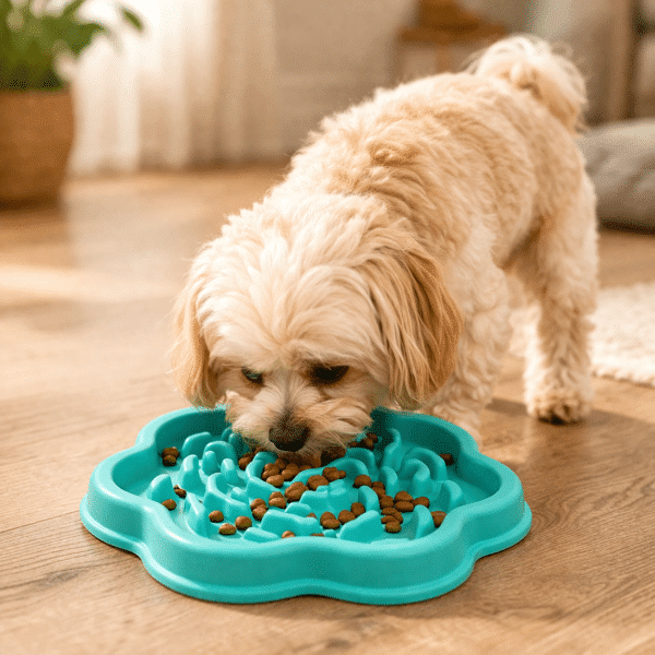 Gamelle d'alimentation lente pour chien