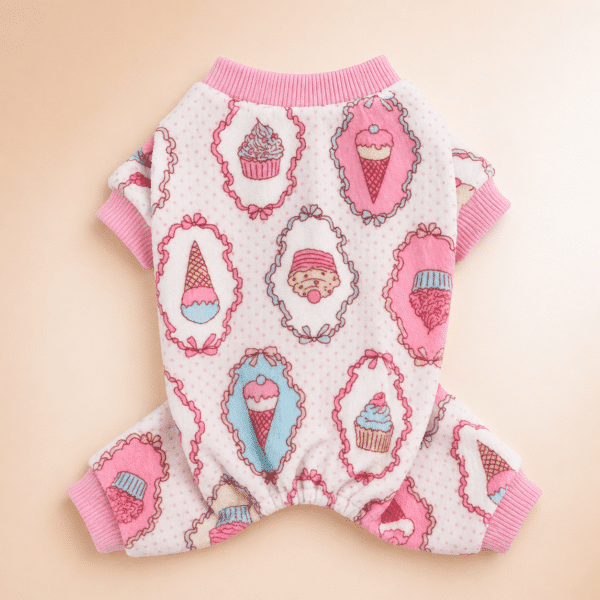 Pull chihuahua crème glacé rose