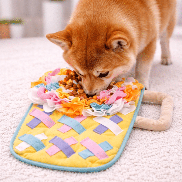 Tapis de fouille forme milkshake chien