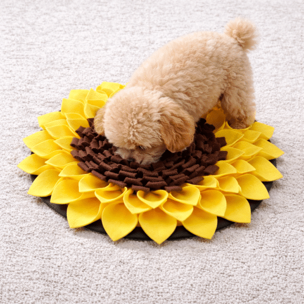 Tapis de fouille tournesol pour chien
