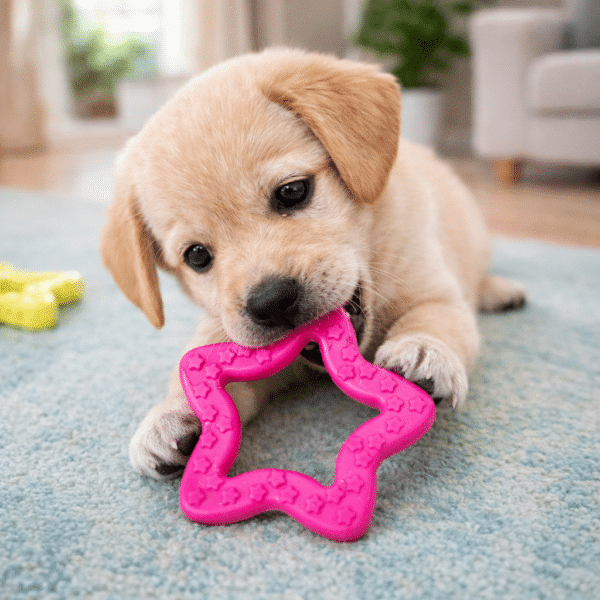 Jouet en caoutchouc étoile pour faire ses dents chien