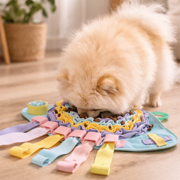 Tapis de fouille pastel pour chien