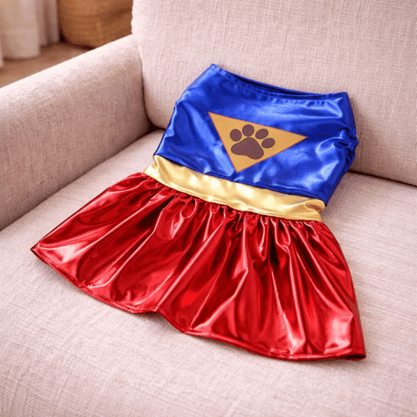 Déguisement wonder woman chihuahua