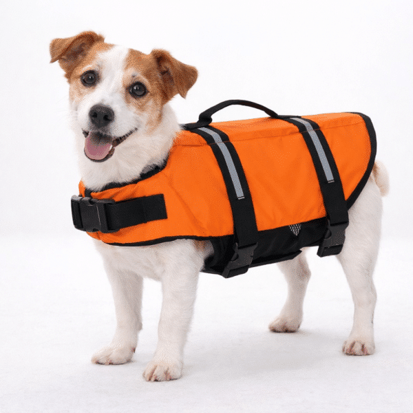 Gilet de sauvetage orange pour chien