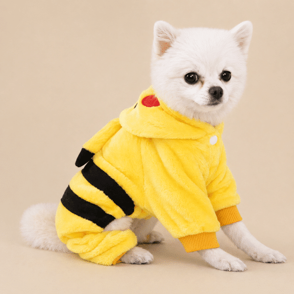 Déguisement pikachu petit chien