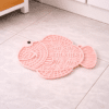 Tapis de léchage forme poisson rose pour chien