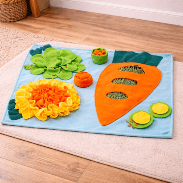 Tapis de fouille carotte géante orange chien