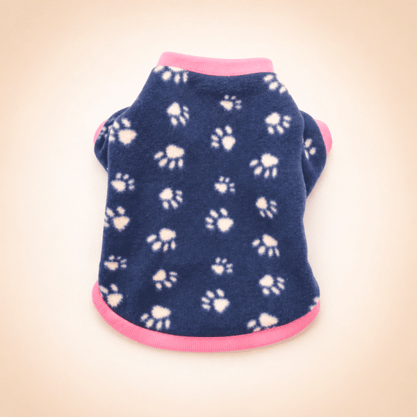 Pull patte de chien bleu marine chihuahua