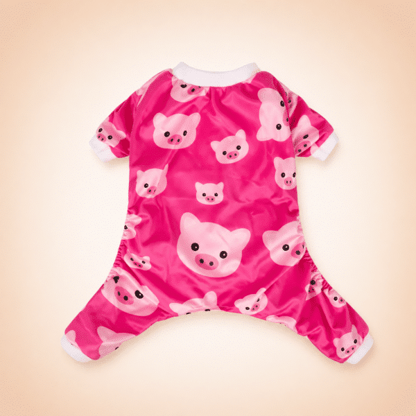 Pyjama pilou chihuahua cochon rose et fushia