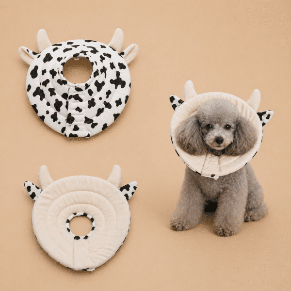 Collerette en forme de vache chien