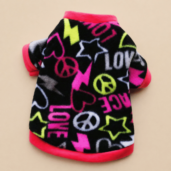 Pull peace and love noir chihuahua