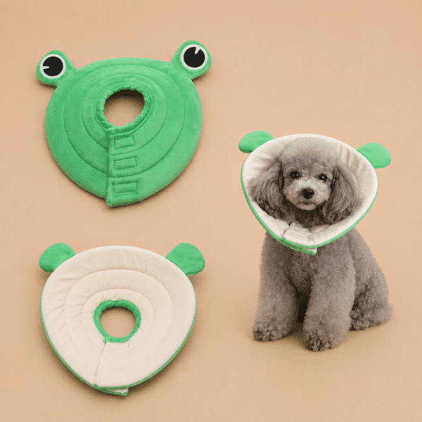 Collerette en forme de grenouille chien