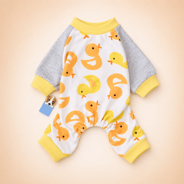 Pyjama chihuahua canard orange et jaune