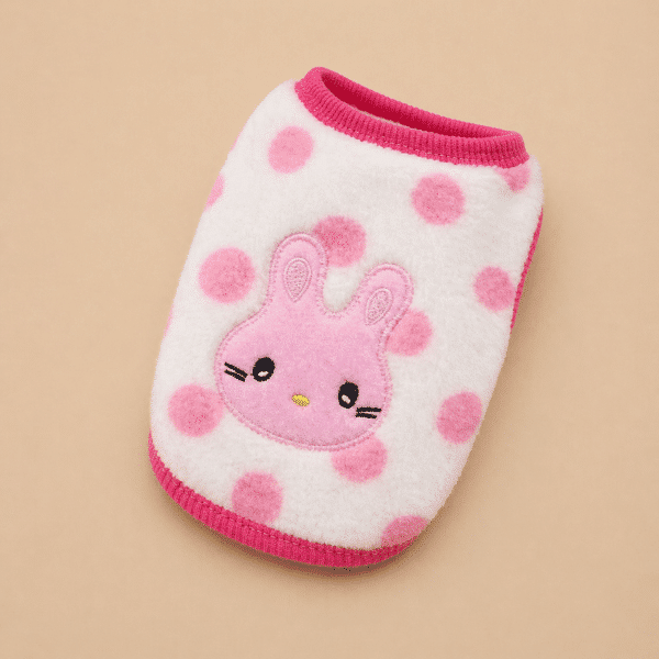 Pull lapin rose pilou chihuahua