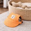 Casquette orange pour chien