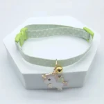 Collier chihuahua licorne vert