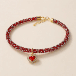 Collier en cuivre et zirconium chihuahua rougefre