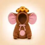 Déguisement souris rose et marron petit chien