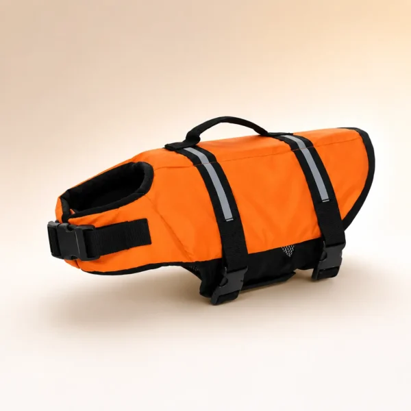 Gilet de sauvetage orange pour chien