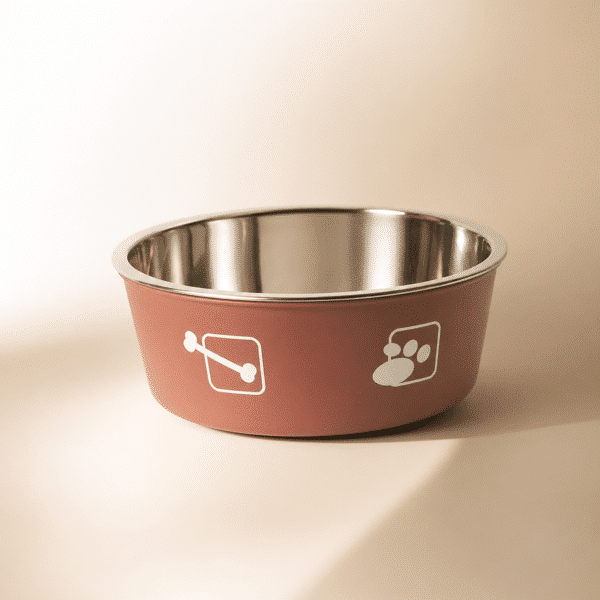 Bol inox motif os orange