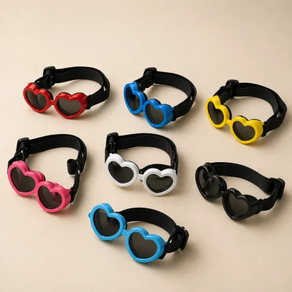 Lunette de protection en forme de coeur pour petit chien